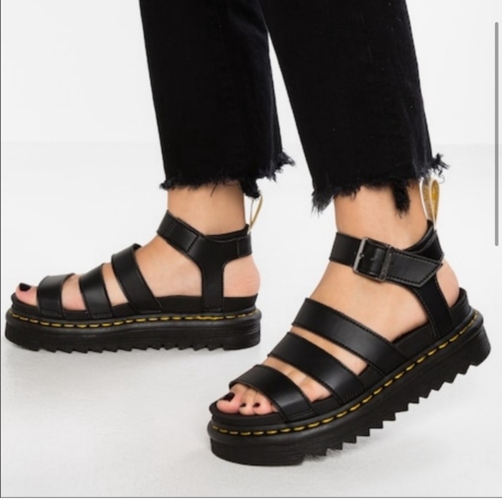 🆕 Dr. Martens Women's Vegan Leather Blaire Sandal Black